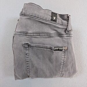 7 For All Mankind Slimmy Jeans Mens 34 Grey Luxe Performance Plus Stretch